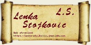 Lenka Stojković vizit kartica